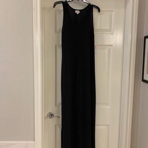 Black maxi tank dress